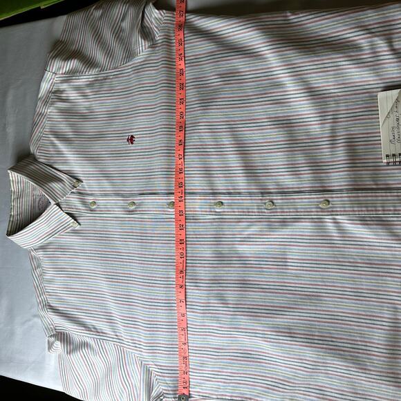 Brooks Bros. 1818 Men XL Button down Suplima no iron shirt Free Lands End Tie - Picture 9 of 11